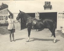 Edith Woodward Bancroft and Horse c. 1930s